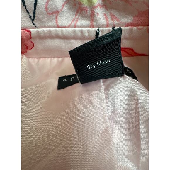 Apostrophe Stretch Rain Trench Coat Posey Floral Pink Lined Belt Women’s XL(18) - Picture 9 of 11